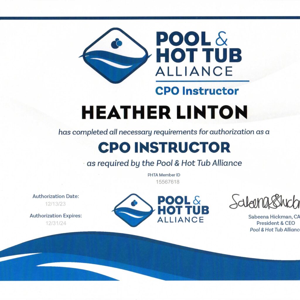Certified Pool & Spa Operator Course